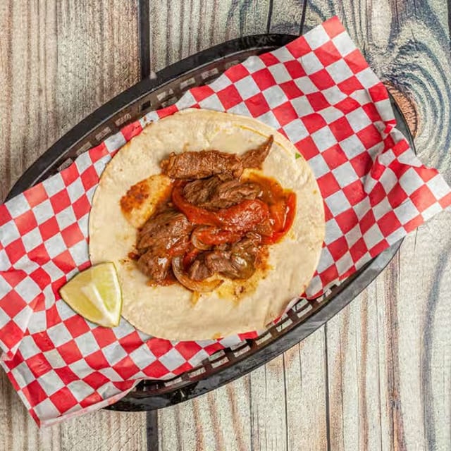 Bistec a la Mexicana Taco.